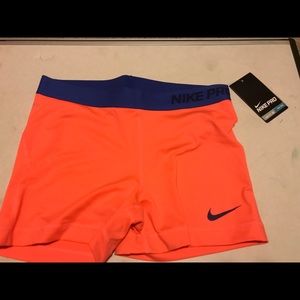 Nike pro, orange and blue, NWT, adult medium